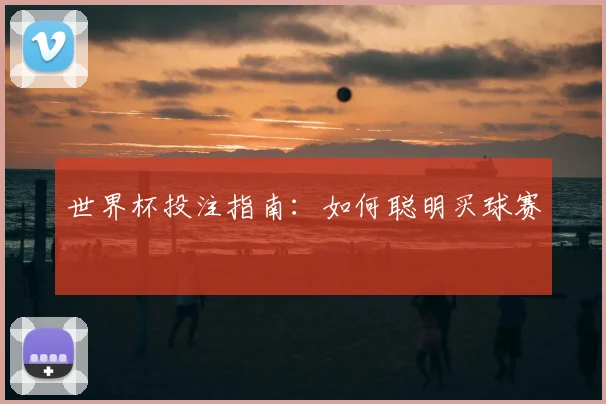 世界杯投注指南：如何聪明买球赛